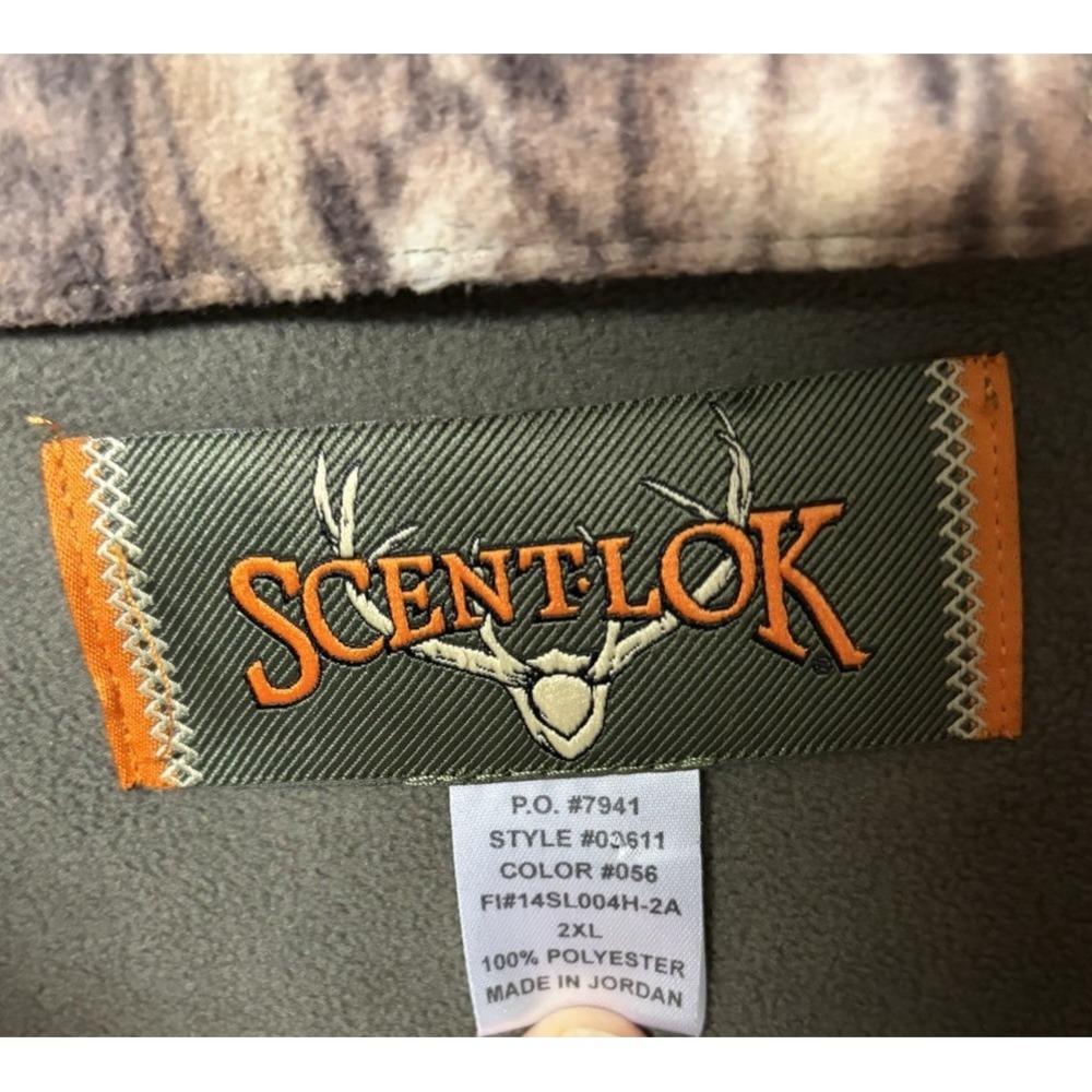 Scent-Lok Carbon Alloy Men's 2XL Regular Full Zip Camo Polyester Jacket - Picture 3 of 16